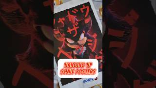 Hanging Up Sonic Posters