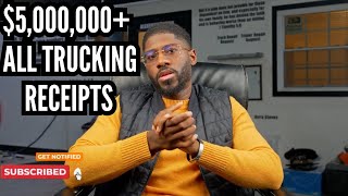 $5,000,000+ TRUCKING RECEIPTS SINCE STARTING AUTHORITY