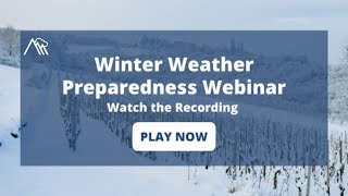 Winter Weather Preparedness Webinar Recording