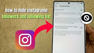 how to hide Instagram followers and following