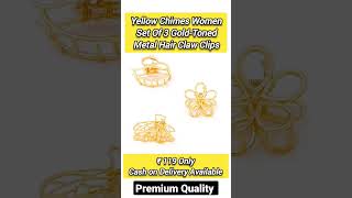 Golden hair claw pack of 3 at wholesale price #shorts #viral