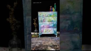 No rules furniture painting! #painting #abstract #furniturepainting #dixiebelle #arttherapy #art
