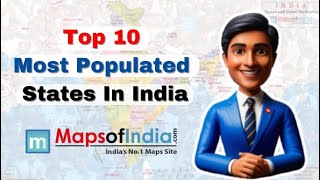 Top 10 Most Populated States In India | most populated country in the world 2024