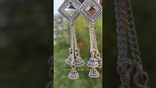 #Jhumka#Earrings#JewelleryLove #IndianJewellery#OxidisedJhumka #SilverJhumka#TraditionalJewellery