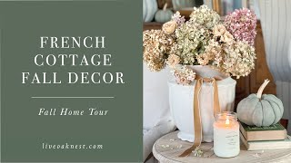 French Cottage Fall Decor, Neutral Fall Decor, Fall Home Tour