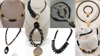 The Beauty of Darkness & Gold – Stunning🤩 Black Agate Minimal Jewelry Inspirations