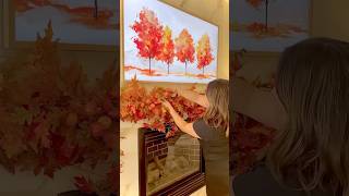 Fall Mantel Decorating Ideas 🍂 Cozy Whimsical Forest Garland #falldecor