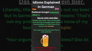 B1 German Idioms You Need to Know! 🇩🇪✨ #learngermanfast #speakgerman #germanlanguage #fun