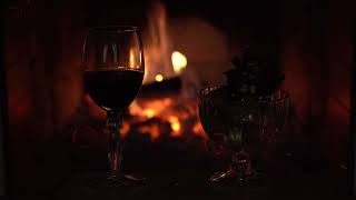 Romantic Music for Love Night❤️Crackling Fireplace & Love Making Music 3 Hours, Wine and Chill Music