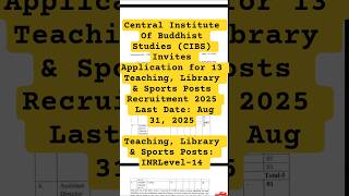CIBS LADAKH GOVT JOBS OUT 2025#governmentrecruitment #governmentjob#govtjobalert#governmentjobportal