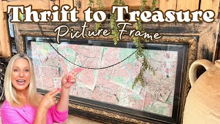 EASY PICTURE FRAME MAKEOVER ~ Trash to Treasure ~ Thrift Flip ~ Home Decor DIY