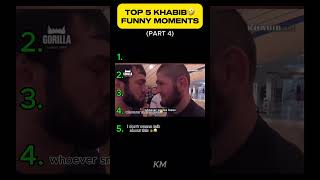 Best 5 Khabib's funny Moments😂 (PART 4) #shorts #youtubeshorts  #khabibnurmagomedov #funnymoments