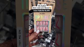 ZUDIO Stick-On Nails for Rs.199/- #zudionails  #zudiofashion #zudiofinds #shorts #desiglamwithraj