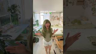 green girlie room tour🍵🍃 #roomtour #aestheticroom #pinterestinspired