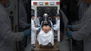 Doctors Save Pregnant Cow Stuck in Muddy Field! 🐄💖 #humanity #cow #animals #rescueanimals #pets