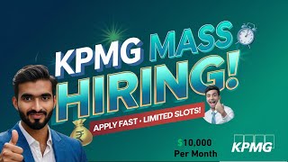 KPMG Hiring Announced for Analyst Freshers | OFF Campus Drive | Fresher Jobs | Any Graduate #kpmg