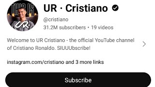 Ronaldo ka YouTube channel || Ronaldo ka new channel official ||#viralvideo #youtube #video #ronaldo