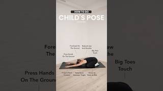 How to do: CHILD'S POSE (BALASANA) #yoga #yogapose #yogatutorials #yogatutorial #yogaforbeginners
