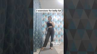 Want to reduce belly fat ? try these 2 exercises!  #bellyfat #yogaathome #weightloss #weightlosstip
