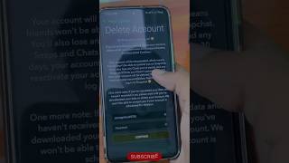 How to delete Snapchat account #shorts #ytshorts #youtubeshorts #trending #viralshorts