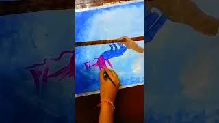 Radha-Krishna — a bond painted with purity…✨🤞🏻 part-1#art#painting#artandcraft#drawing #diy#shorts