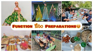 Functions Preparations Vlog #First time Germanyలో చూడటం #Decoration Ideas| Organizing #teluguvlogs