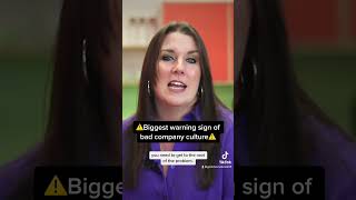 ⚠️Biggest warning sign of bad company culture⚠️ #culture #leadership #workplaceculture #toxicculture
