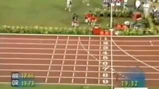 200m World Records - 2nd Michael Johnson 19/06/96