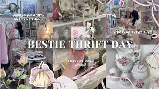 Bestie Thrift Day 🍂 Fall Booth Restock, Pop-Up Event & A Big Surprise!