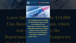 U.S. Launches $15K Visa Bond Program😳 #ImmigrationNews #VisaBond #USCIS #VisaNews #TravelNews