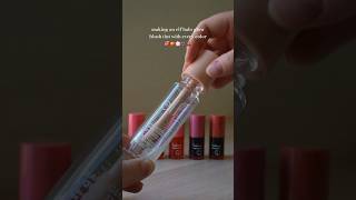 making an elf halo glow BLUSH TINT 🌺🍊🌸👙🍒 #elf #elfsheerforitblushtint #elfhaloglowlip #trend