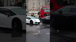 Lamborghini vs Rolls-Royce CRASH in Rainy London! 😱💥 #LuxuryCrash #Shorts