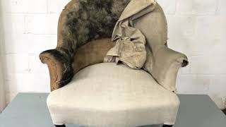 Invisible Upholstery Transformation - Victorian Nursing Chair