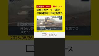 釧路メガソーラー施設建設　タンチョウ調査が不十分であれば文化庁「原状回復を命じる可能性」伝える方針