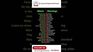 20 English Idioms Native Use Daily | Learn Fast | LearnEnglishwithHaizal #trending #english #shorts
