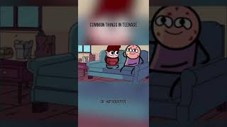 COMMON THINGS IN TEENAGE #shortsvideo #shorts_ #funnyshorts_ #funnyanimation_