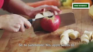 Are apple seeds poisonous?