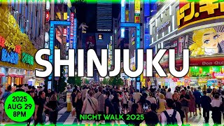 Night Walk 8PM / Walk around Shinjuku on a summer night / Tokyo, Japan, Travel, Relax
