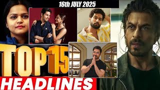 Top 15 Big News of Bollywood | 16th JULY 2025 | Salman Khan , Ramayana, Sunny Deol, Amir Khan