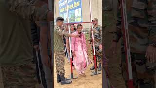 Girls height !🔥😲 #indianarmy #army #girl