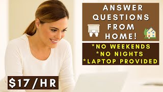 ANSWER QUESTIONS FROM HOME | REMOTE WORK FROM HOME JOBS 2025