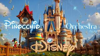 🪵 Disney Pinocchio Orchestral🕯️ Magical Music for Focus & Study | Wishing Star Castle Ambience