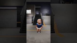 Baby Jim's Funny Skateboard Fail #shorts #funny #animation