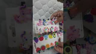 kids hair clips silicon! beautiful designs! stationary lovers #stationerywholesalemarket #wholesale