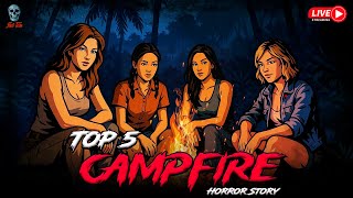 Top 5 Campfire Horror Stories | Hindi Horror Story | Live Stream @skulltalesofficial