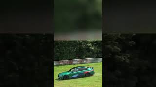 BMW LOOSES CONTROL ON NURBURGRING RACE TRACK