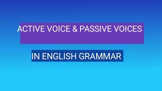 passive voice trick| active voice passive voice in english grammar  | active voice trick