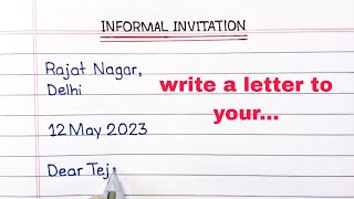 INFORMAL LETTER WRITING TIPS | Letter writing in English | English grammar | Letter to friend |