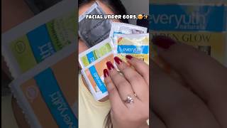 Facial at Home Under 60 Rs.😍✨ #shorts #skincare #viral