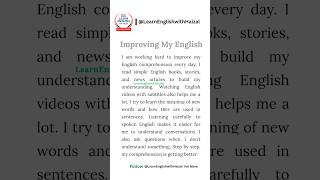 How I’m Improving My English Every Day | English Learning Tips #shorts